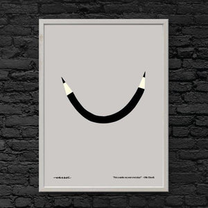 Print Put a Smile on Your Everyday 50 x 70 cm Olle Eksell