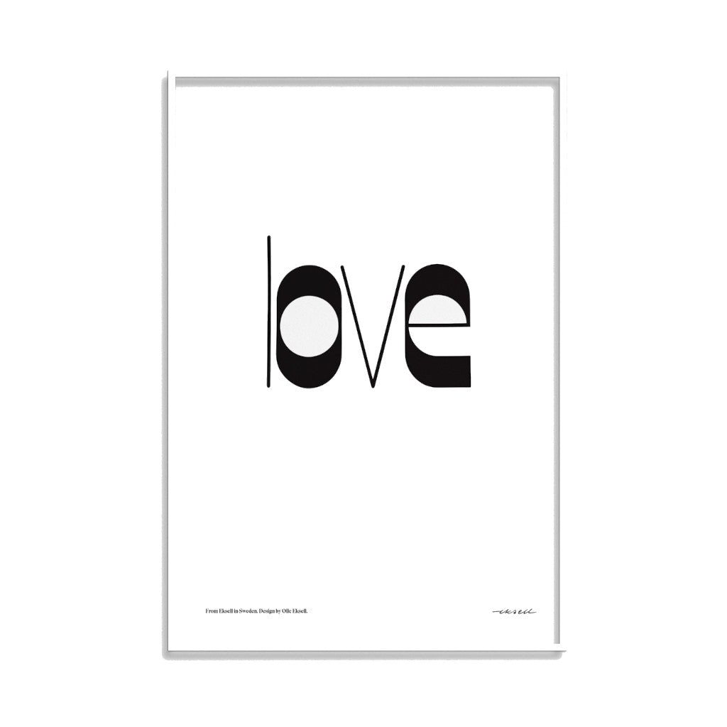 Print Love 50 x 70 cm Olle Eksell