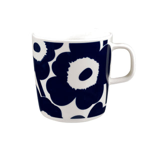 Skodelica 4 dl Oiva - Unikko temno modra Marimekko