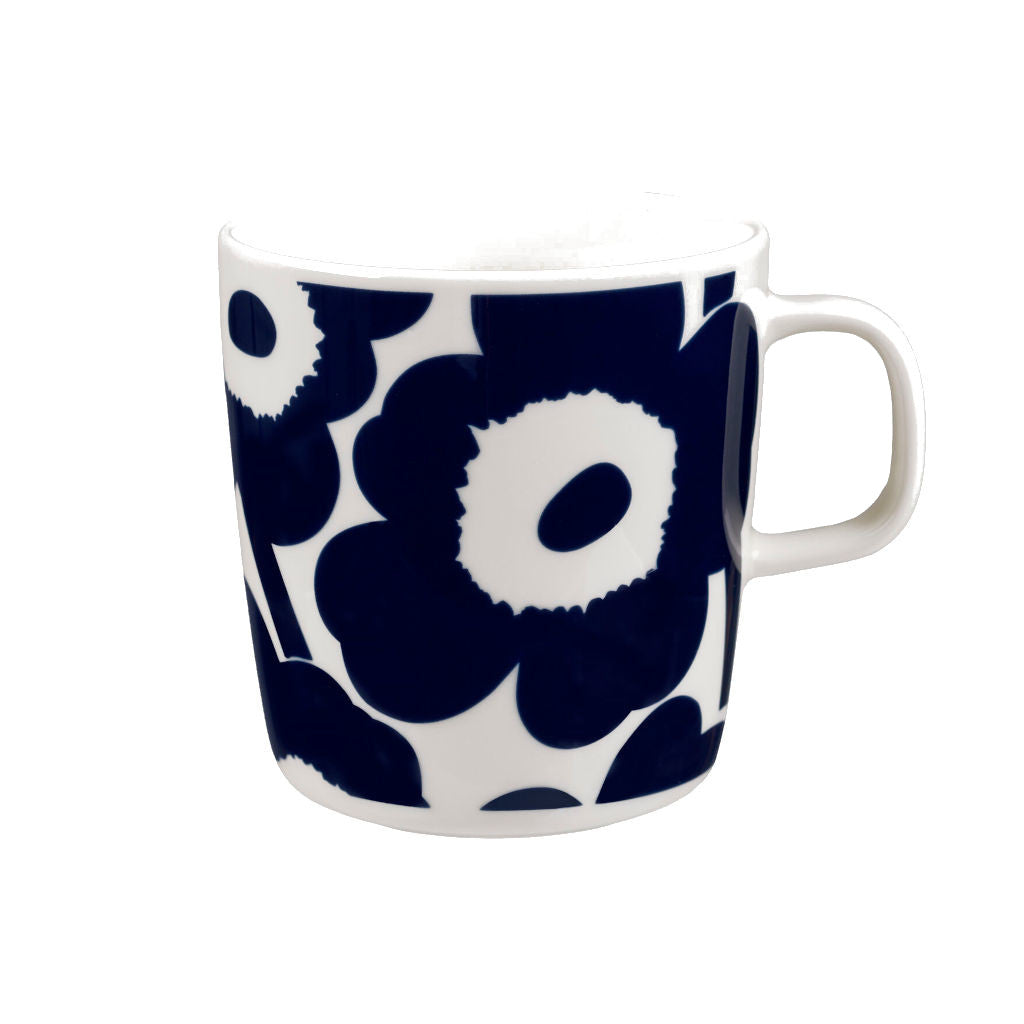 Skodelica 4 dl Oiva - Unikko temno modra Marimekko