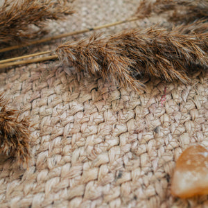Okrogla preproga iz jute Natur beige Finarte